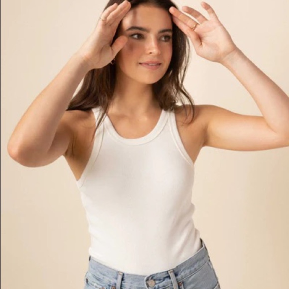 Foundationals Easy-Does-It-Tank in White